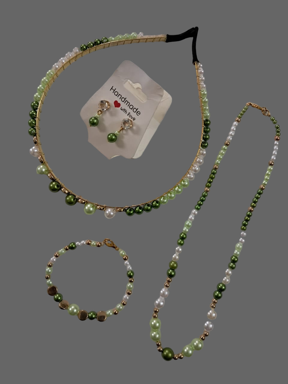 Handmade Kids imitation pearl Jewellery set